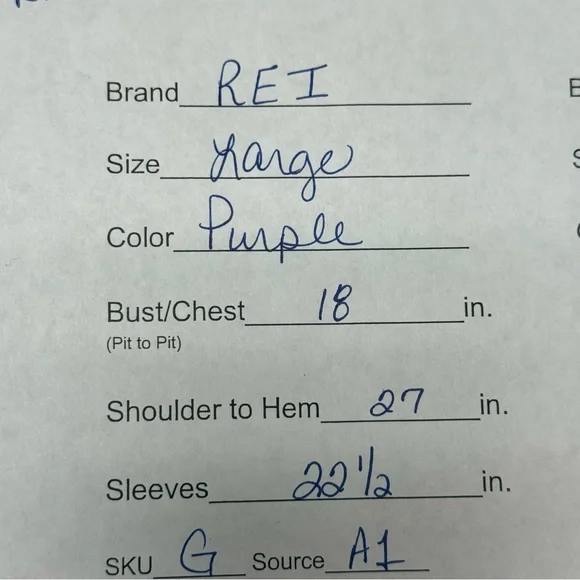 REI Women’s Organic Cotton Long Sleeve Top L | Plum UPF 50+ Hiking Tee - Picture 7 of 7